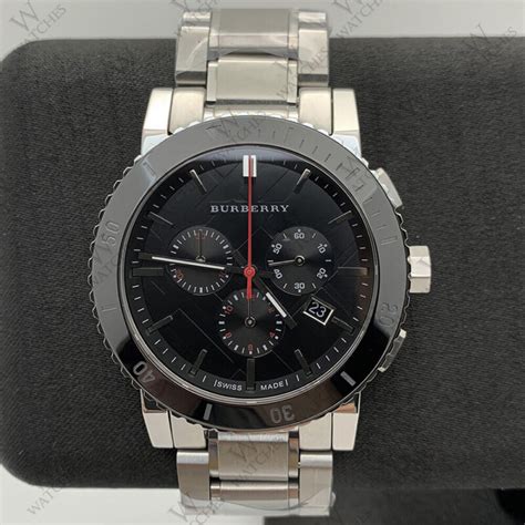 burberry black dial chronograph stainless steel men's watch bu9380|BURBERRYS the City Swiss Chronograph Stainless Steel Black .